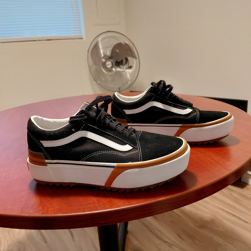 Vans Black and White Sneakers